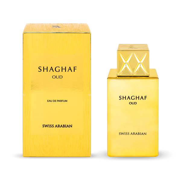 Shaghaf Oud is an oriental oud fragrance that surrounds your passionat Swiss Arabian KSA